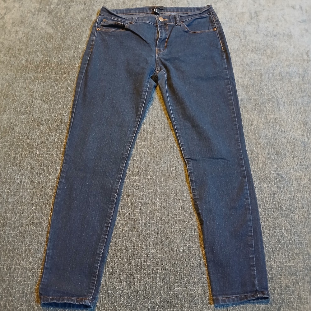 Forever 21 Womens Dark Wash Skinny Jeans Size 29 Blue Denim Mid Rise